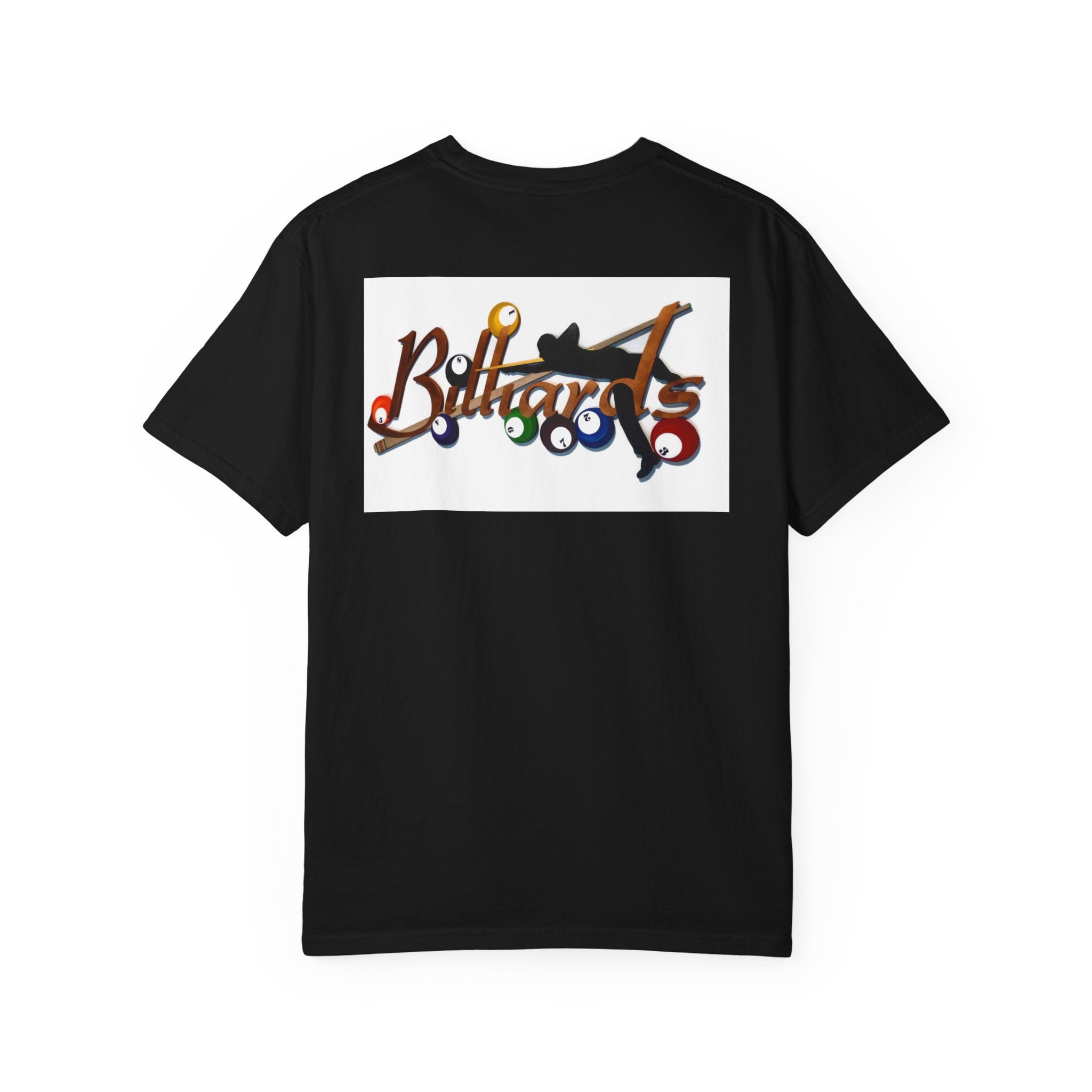 Billiards Crew Graphic T-Shirt — Pool Hall Vintage Photo Tee