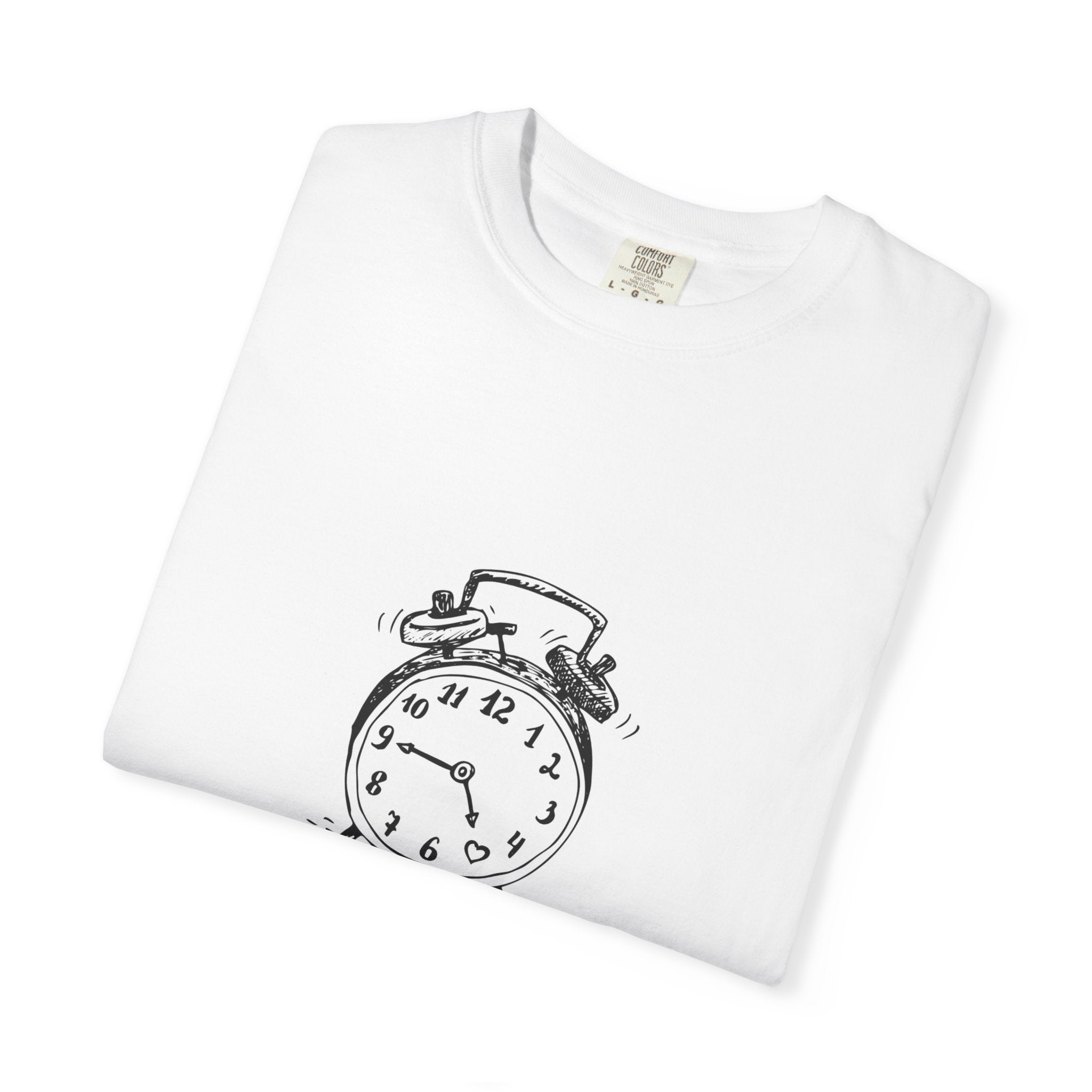 I Only Need 5 More Minutes T-Shirt — Funny Alarm Clock Graphic Tee
