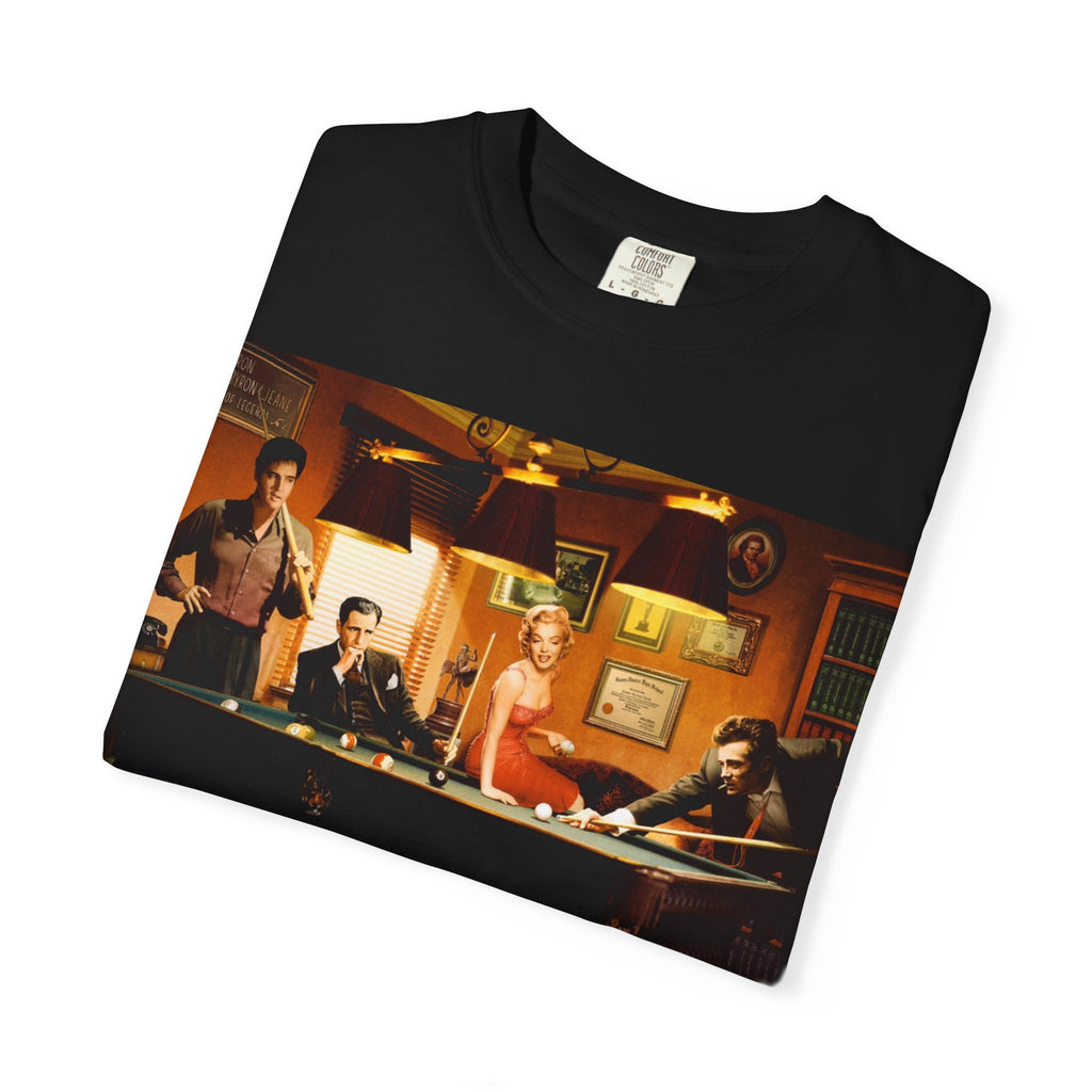 Billiards Crew Graphic T-Shirt — Pool Hall Vintage Photo Tee