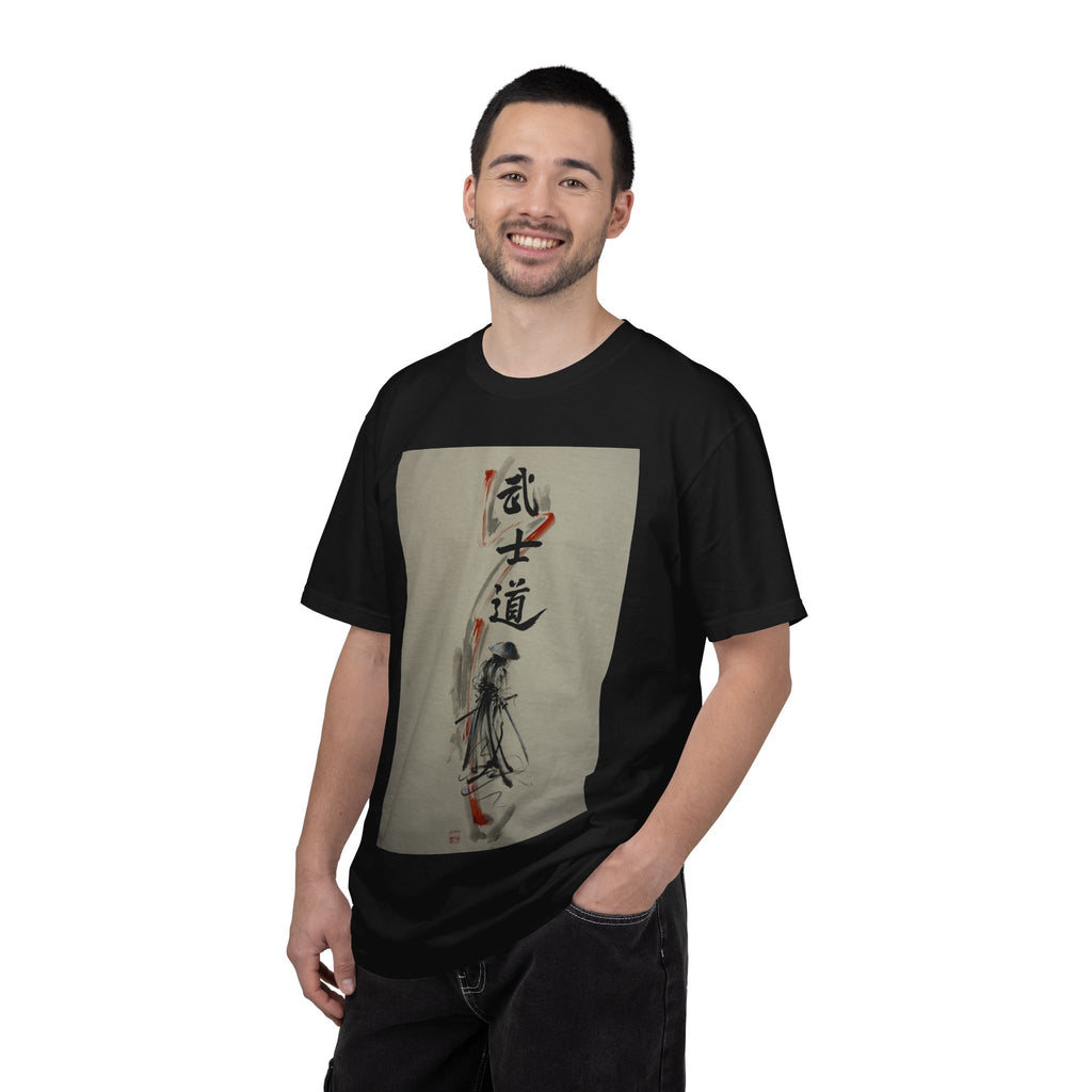 Samurai Brushstroke T-Shirt — 'Bushidō' Japanese Calligraphy Tee