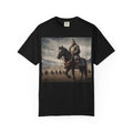 Mongolian Horseman Graphic T‑Shirt — Epic Nomad Warrior Scene
