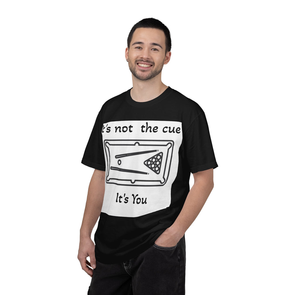 Pool Table T-Shirt — "It's Not the Cue, It's You" Funny Billiards Tee