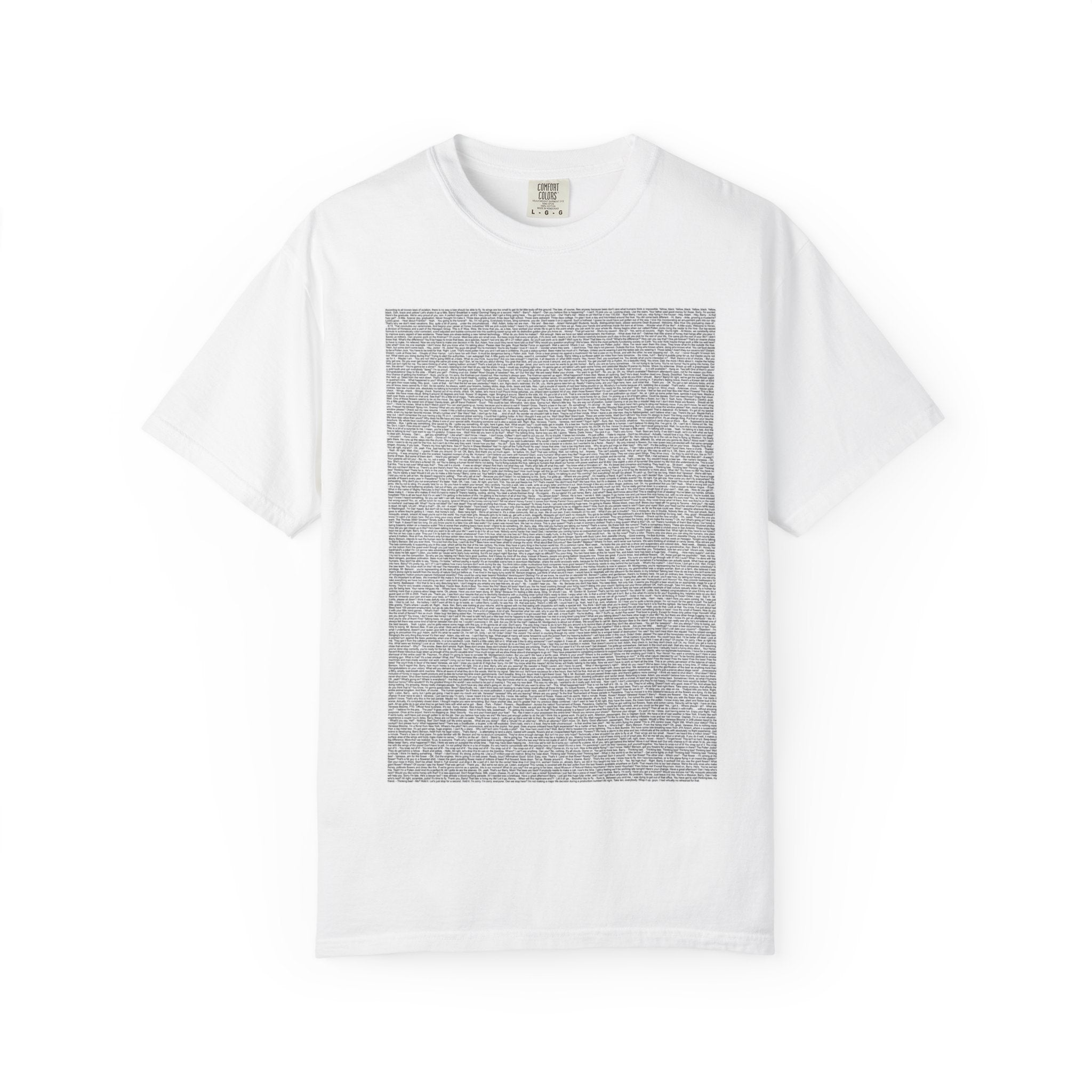 BEE MOVIE SCRIPT SHIRT