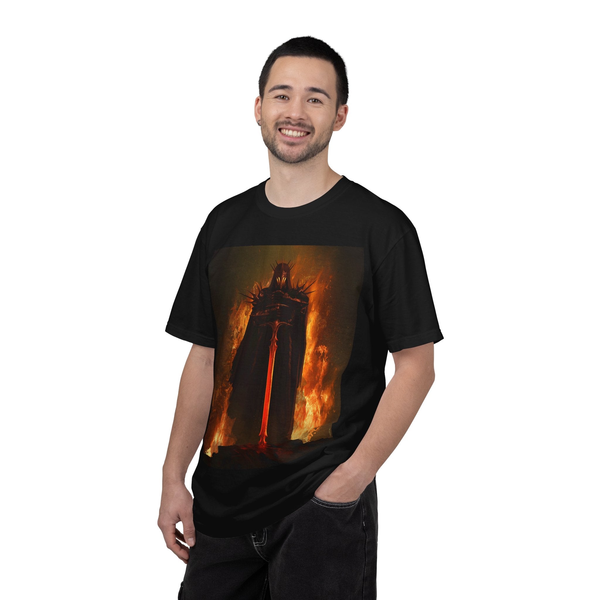 Dark King with Flaming Sword T-Shirt